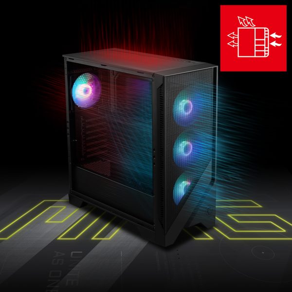MSI MAG FORGE 320R Airflow Gaming Kasa – Muhteşem Uyumluluk