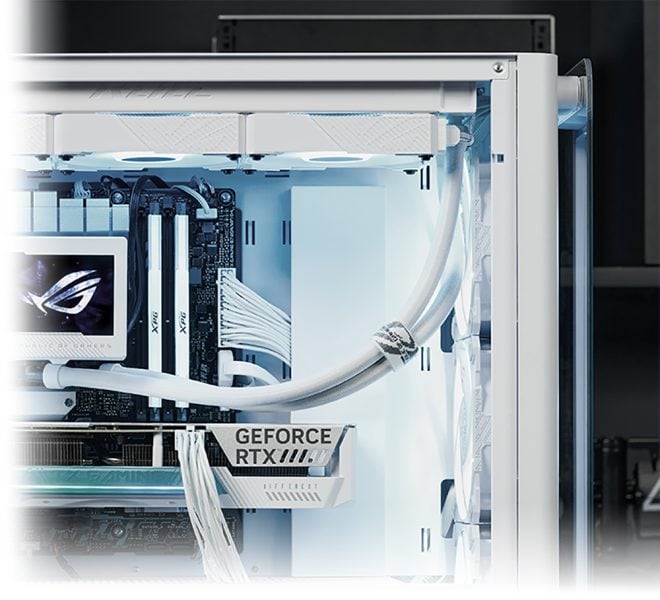 ASUS A23 PLUS Temperli Cam Beyaz Kasa ASUS A23 Plus TG ARGB Kasa h5