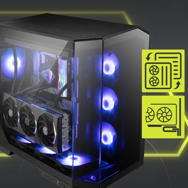 MSI MAG PANO 100R PZ Gaming Kasa – Geniş Soğutucu Desteği