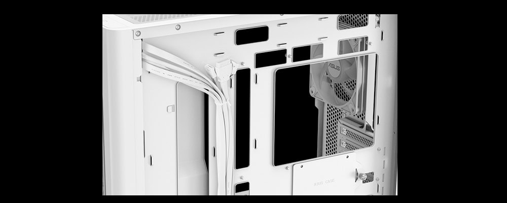 ASUS A23 PLUS Temperli Cam Beyaz Kasa ASUS A23 Plus TG ARGB Kasa h8