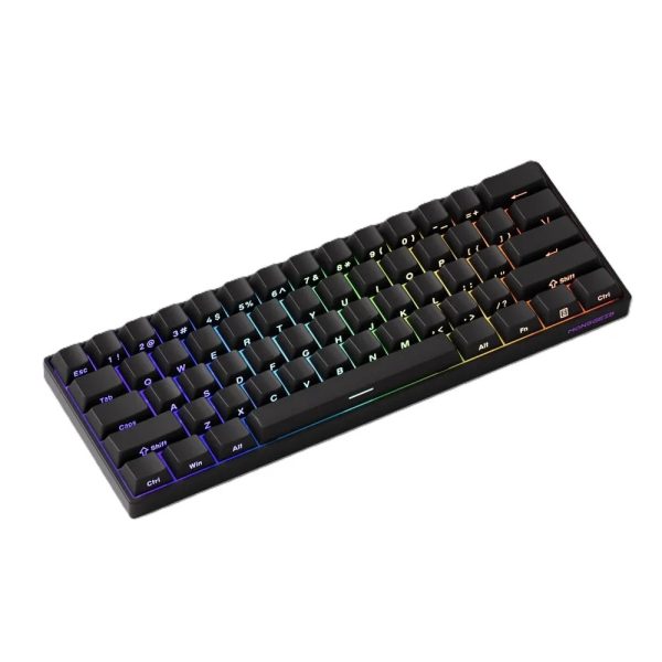 Akko Monsgeek Fun60 Max Shine Through Black Hall Effect Manyetik Switch Argb Kablosuz Hotswap Mekanik Gaming Klavye Y4