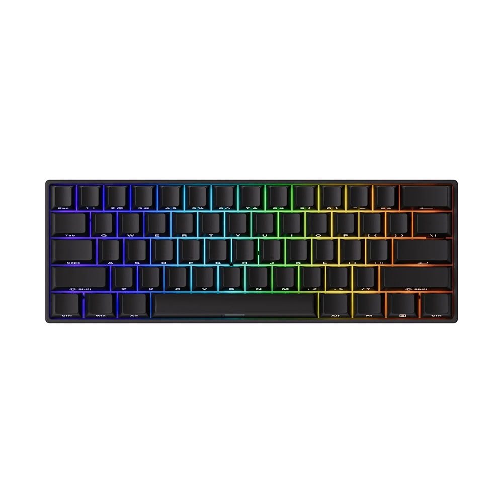 Akko Monsgeek Fun60 Pro Shine Through Black Hall Effect Manyetik Switch Rgb Kablosuz Hotswap Mekanik Gaming Klavye 1