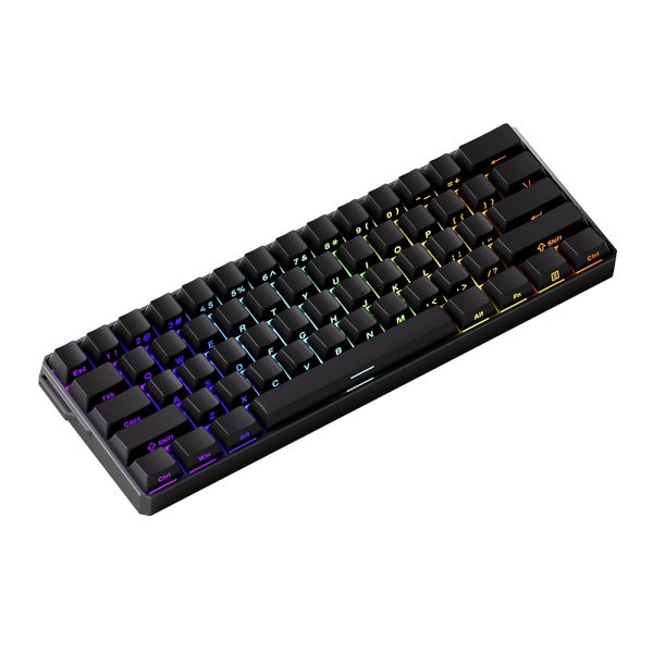 Akko Monsgeek Fun60 Ultra Shine Through Black Hall Effect Manyetik Switch Argb Kablosuz Hotswap Mekanik Gaming Klavye 4