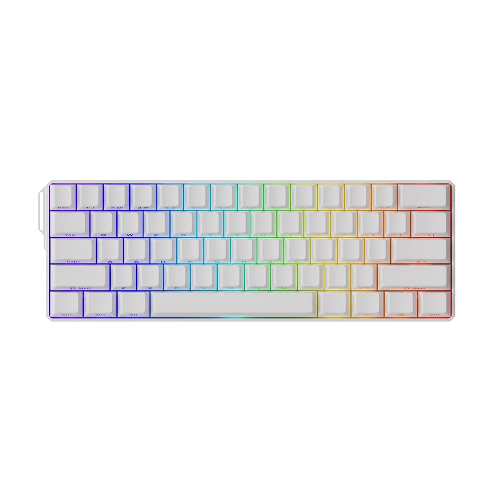 Akko Monsgeek Fun60 Ultra Shine Through White Hall Effect Manyetik Switch Argb Kablosuz Hotswap Mekanik Gaming Klavye 1