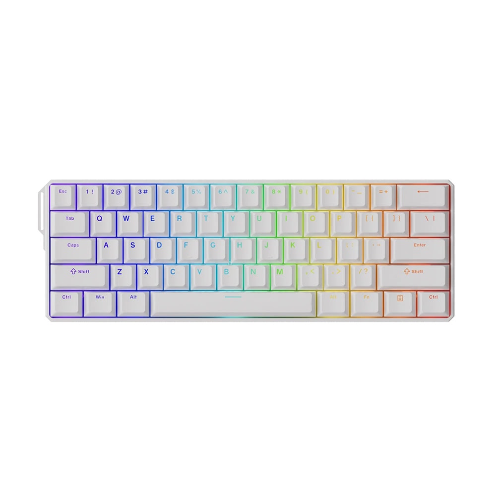Akko Monsgeek Fun60 Ultra Shine Through White Tmr Hall Effect Manyetik Switch Argb Kablosuz Hotswap Mekanik Gaming Klavye 1
