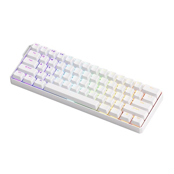 Akko Monsgeek Fun60 Ultra Shine Through White Tmr Hall Effect Manyetik Switch Argb Kablosuz Hotswap Mekanik Gaming Klavye 3