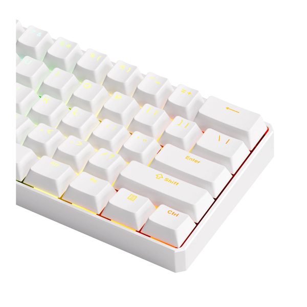Akko Monsgeek Fun60 Ultra Shine Through White Tmr Hall Effect Manyetik Switch Argb Kablosuz Hotswap Mekanik Gaming Klavye 5