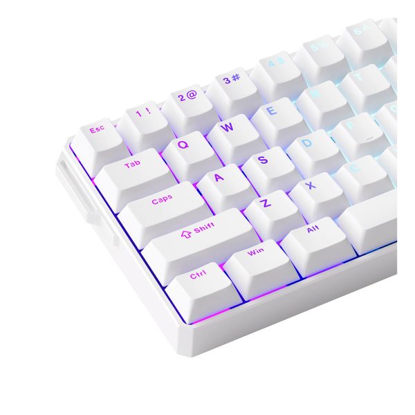 Akko Monsgeek Fun60 Ultra Shine Through White Tmr Hall Effect Manyetik Switch Argb Kablosuz Hotswap Mekanik Gaming Klavye 6