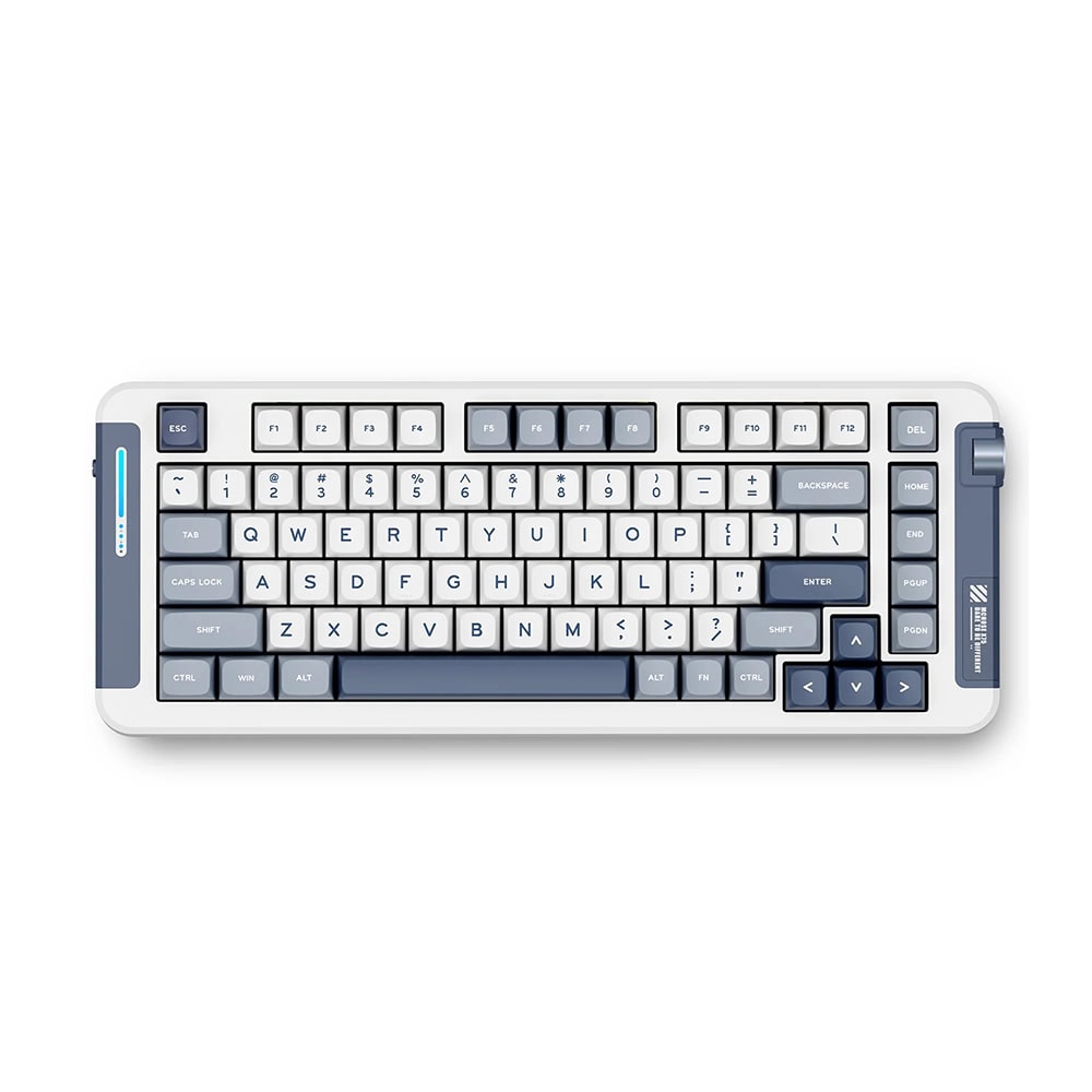 Mchose X75 Rgb Kablosuz Hotswap Navy Blue Mekanik Gaming Klavye Mc X75 2a Y1