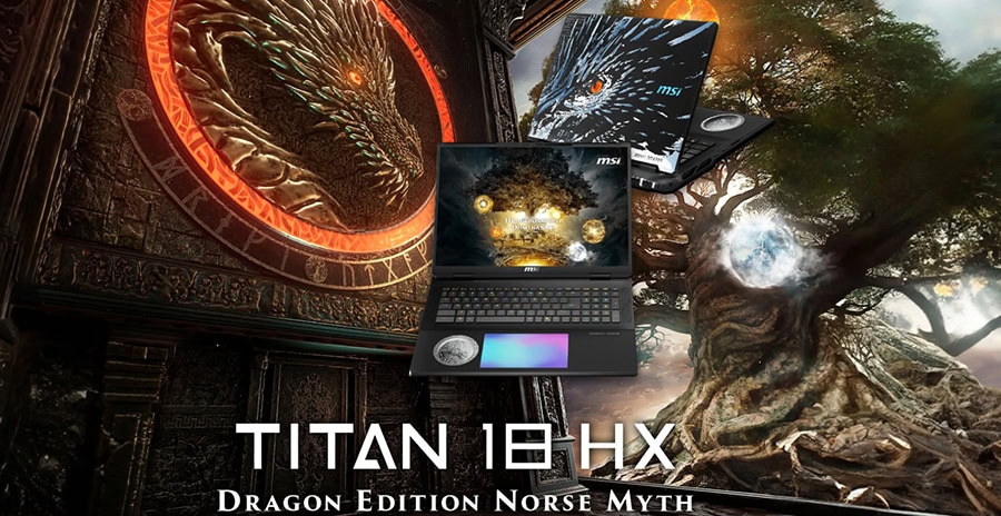 MSI TITAN 18 HX DRAGON EDITION NORSE MYTH A2XWJG-272TR Gaming Laptop H2