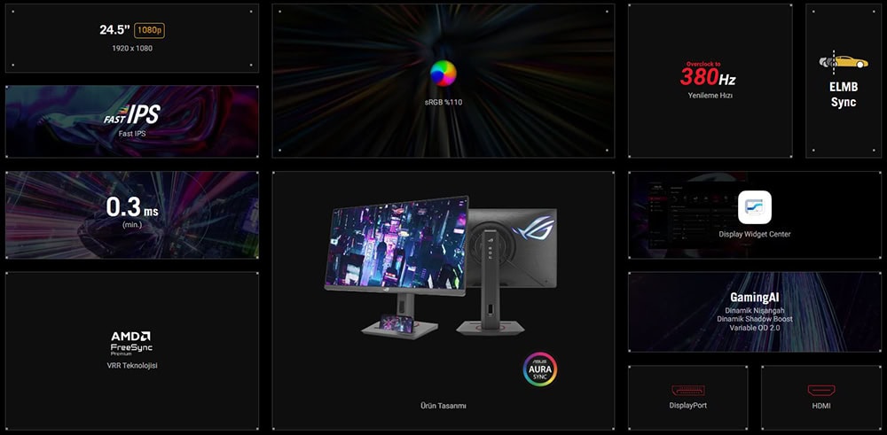 ROG Strix XG259QNG ASUS ROG Strix XG259QNG Gaming Monitör h5