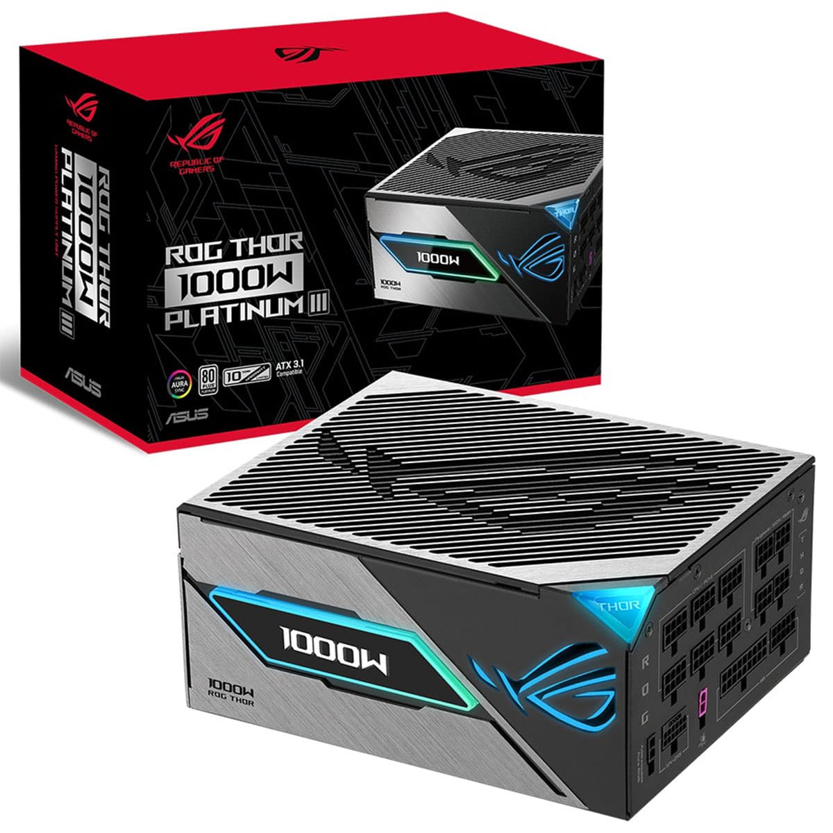 Asus Rog Thor 1000w Platinum Iii 80+ Platinum Pcie 5.1 Full Modüler Atx 3.1 Güç Kaynağı 1