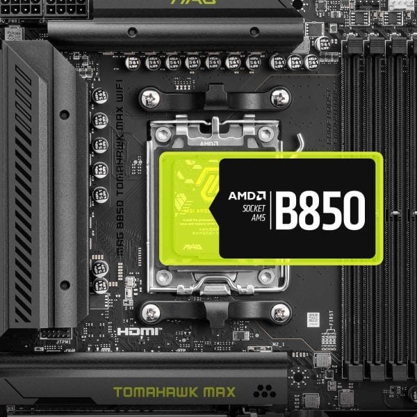 MSI MAG B850 TOMAHAWK MAX WIFI Anakart – Sağlam Temel, Dayanıklı Yapı.