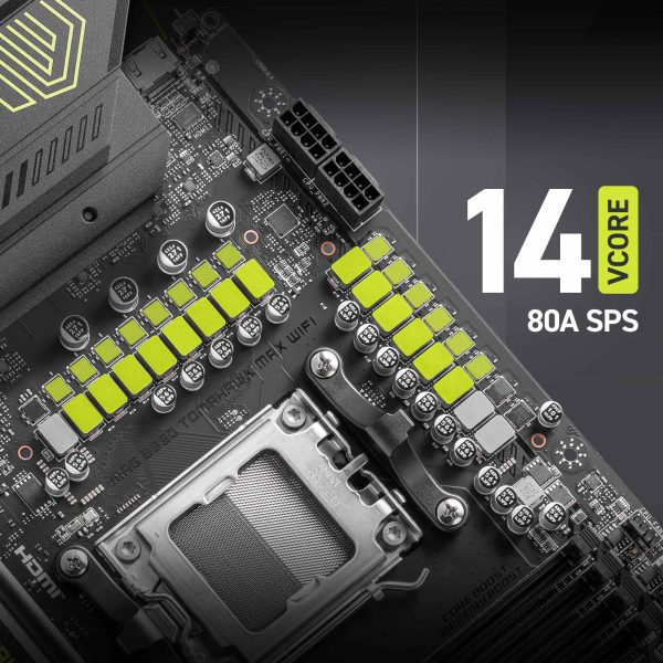 MSI MAG B850 TOMAHAWK MAX WIFI Anakart – AMD Ryzen 9000 / 8000 / 7000 Serisi İşlemcileri Destekler