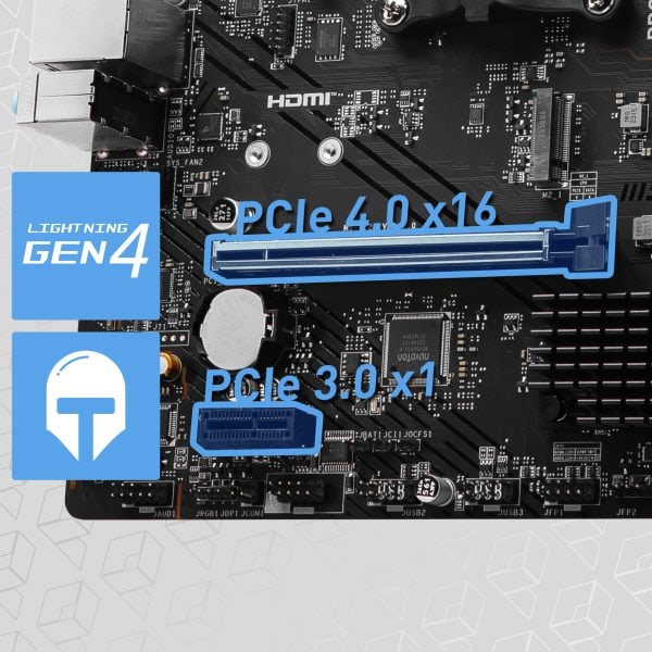 MSI PRO A620M-B Anakart – 4 x DDR5 Dual Channel (6800+ MT/s OC)*
