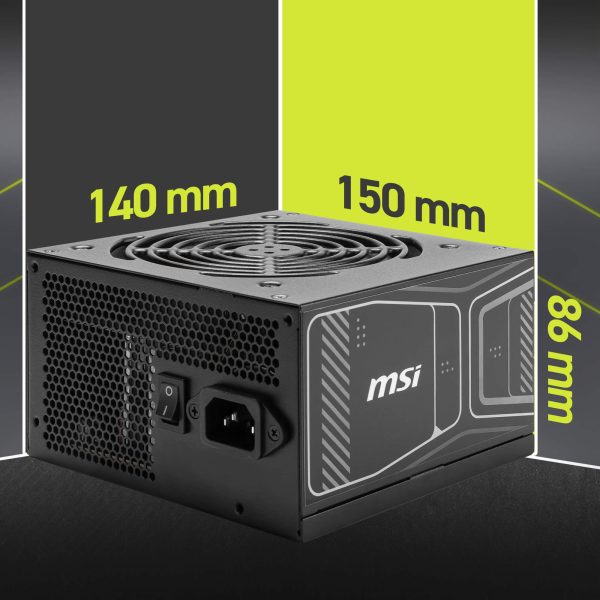 MSI MAG A750GN PCIE5 Güç Kaynağı – Onaylı Yassı Kabloe