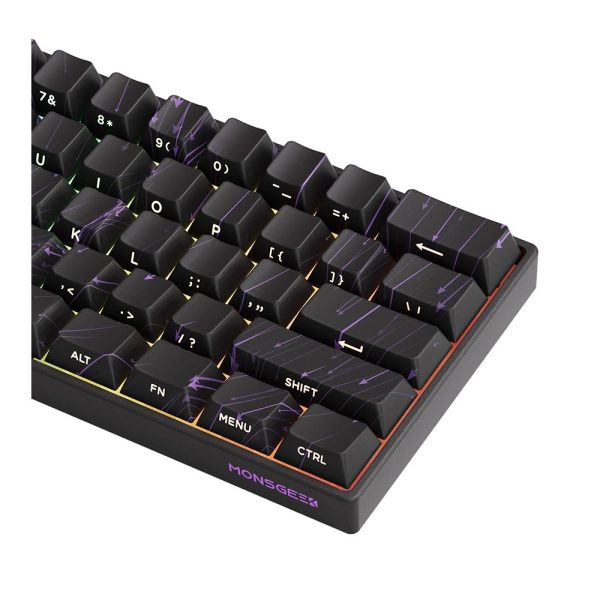 Akko Monsgeek Fun60 Max Nebulae Black Hall Effect Manyetik Switch Argb Kablosuz Hotswap Mekanik Gaming Klavye 5