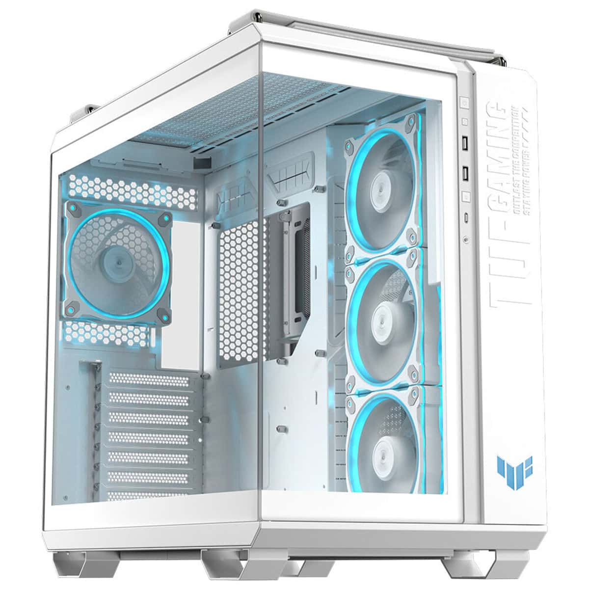 Asus Tuf Gaming Gt502 Horizon Beyaz Mesh Temperli Cam Usb 3 2 Mid Tower Atx Gaming Kasa F1