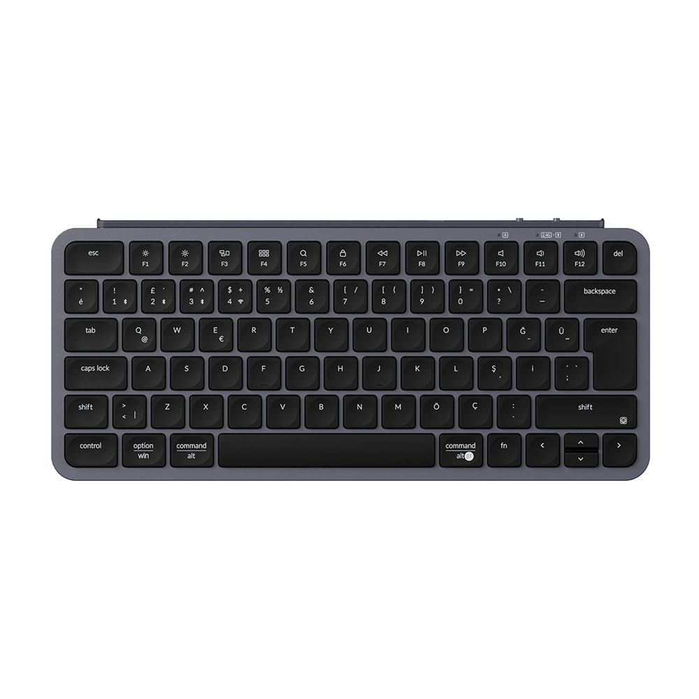 Keychron B1 Pro Ultra Slim Space Gray 75 Kablosuz Mac Uyumlu Turkce Klavye B1p K1 Tr 1