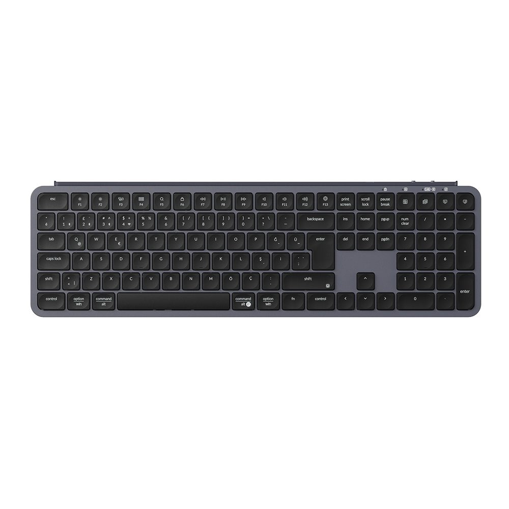 Keychron B6 Pro Ultra Slim Space Gray 100 Kablosuz Mac Uyumlu Turkce Klavye B6p K1 Tr 1