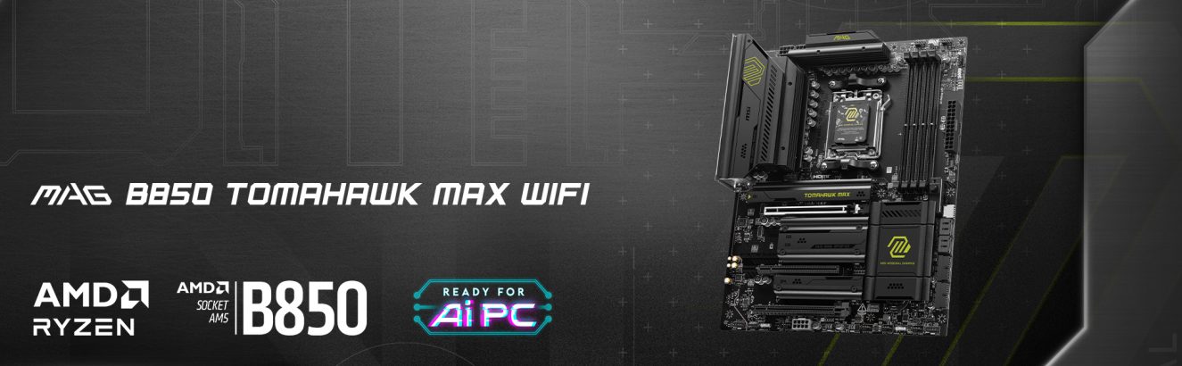MSI MAG B850 TOMAHAWK MAX WIFI Anakart – görsel 1