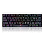 Redragon K630 Dragonborn 60 Blue Switch Rgb Hotswap Turkce Siyah Mekanik Gaming Klavye 1