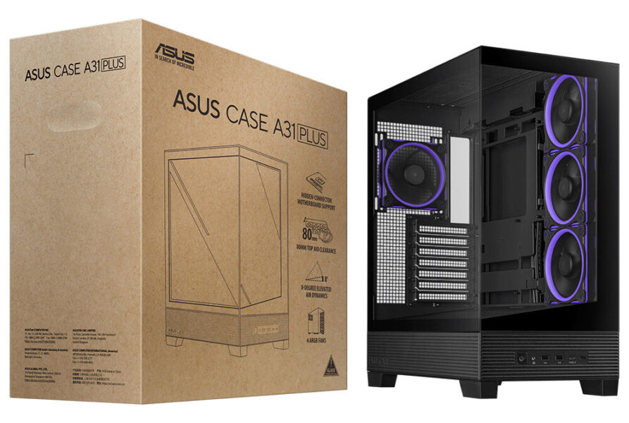 ASUS A31 PLUS Case ASUS A31 PLUS TG ARGB Siyah Gaming Kasa H1