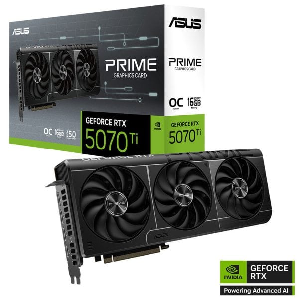 ASUS PRIME GeForce RTX™ 5070 Ti 16GB GDDR7 OC Edition ASUS PRIME GeForce RTX 5070 Ti OC Ekran Kartı H2