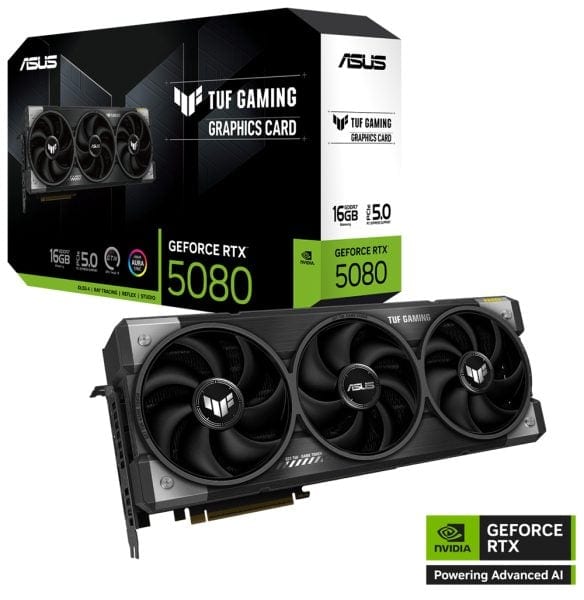 ASUS TUF Gaming GeForce RTX™ 5080 16GB GDDR7 ASUS TUF Gaming GeForce RTX 5080 Ekran Kartı H2