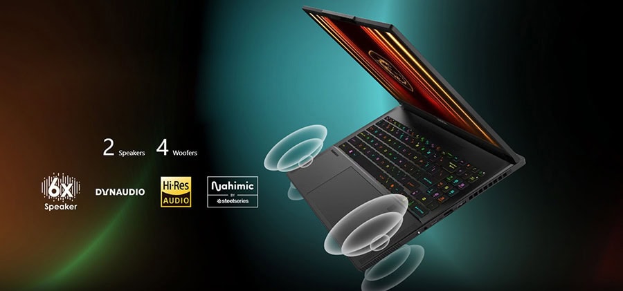MSI STEALTH 16 AI A2HWGG-056TR Laptop – 2 Hoparlör - 4 Woofer