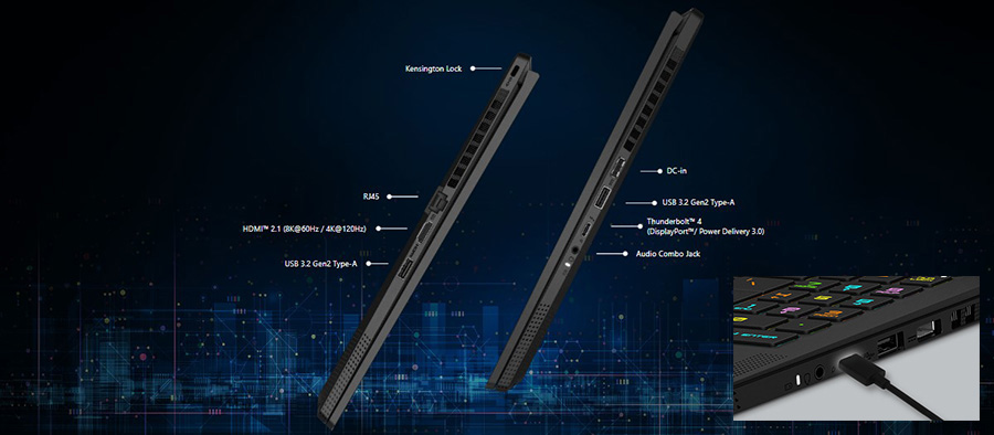 MSI STEALTH 16 AI A2HWGG-056TR Laptop – PD Şarjını Destekler*