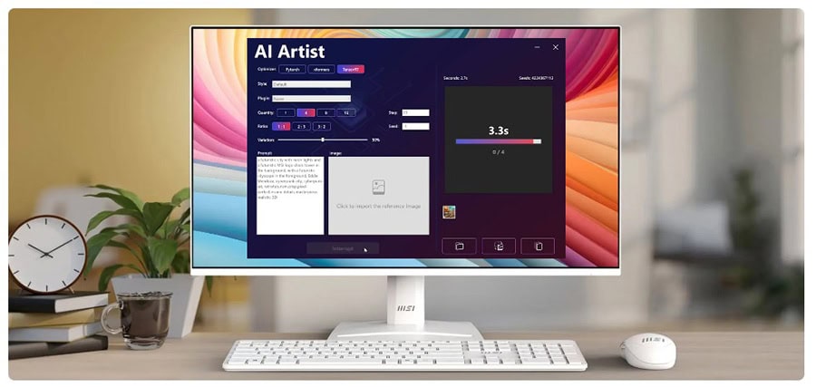 MSI PRO MP251W E2 24.5 inç 120Hz 1ms Full HD Adaptive Sync IPS Beyaz Monitör H7