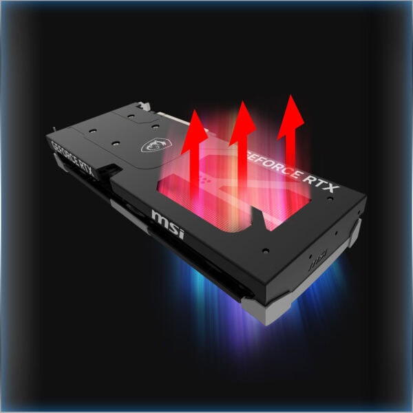 MSI RTX 5060 Ti 8G VENTUS 3X OC 8GB Ekran Kartı – HEAT PIPES