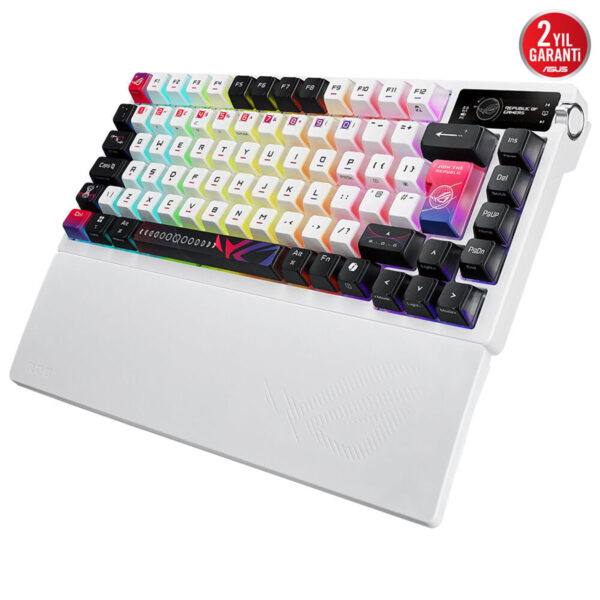 Asus Rog Azoth X Nx Snow V2 Switch Rgb Kablosuz Hotswap Türkçe Mekanik Gaming Klavye 4