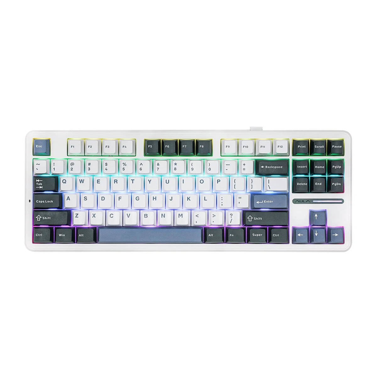 Epomaker X Aula F87 Pro Smoke Blue Leobog Greywood V4 Switch Rgb Kablosuz Hotswap Mekanik Gaming Klavye 1