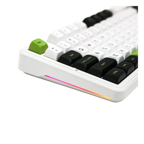 Epomaker X Aula F87 Pro White Green Leobog Greywood V4 Switch Rgb Kablosuz Hotswap Mekanik Gaming Klavye 3
