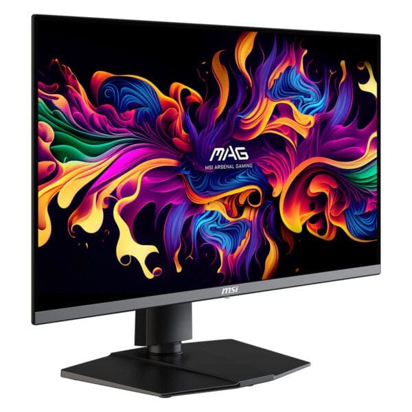 Canlı renklerle tasarlanmış MSI MAG Arsenal Oyun Monitörü, geniş ekran ve yüksek çözünürlük ile profesyonel oyun deneyimi sağlar.