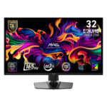 3840x2160 32 inç MSI MAG OLED oyun monitörü, 165Hz yenileme hızı ve 0.003ms tepki süresi ile yüksek performanslı oyun ekranı, DisplayHDR ve VESA sertifikası özellikleriyle üstün görsel deneyim sağlar.