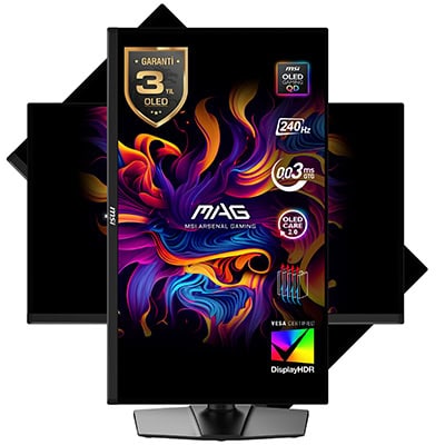 MSI MAG 271QP QD-OLED X24 Gaming Monitör H1