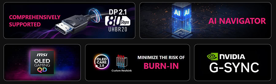 MSI MPG 322URX QD-OLED Gaming Monitör H4