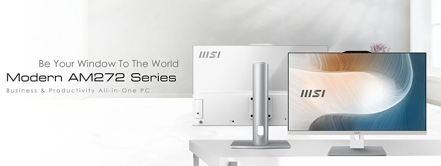 MSI MODERN AM272P 12M-1201TR Beyaz All In One Bilgisayar H2