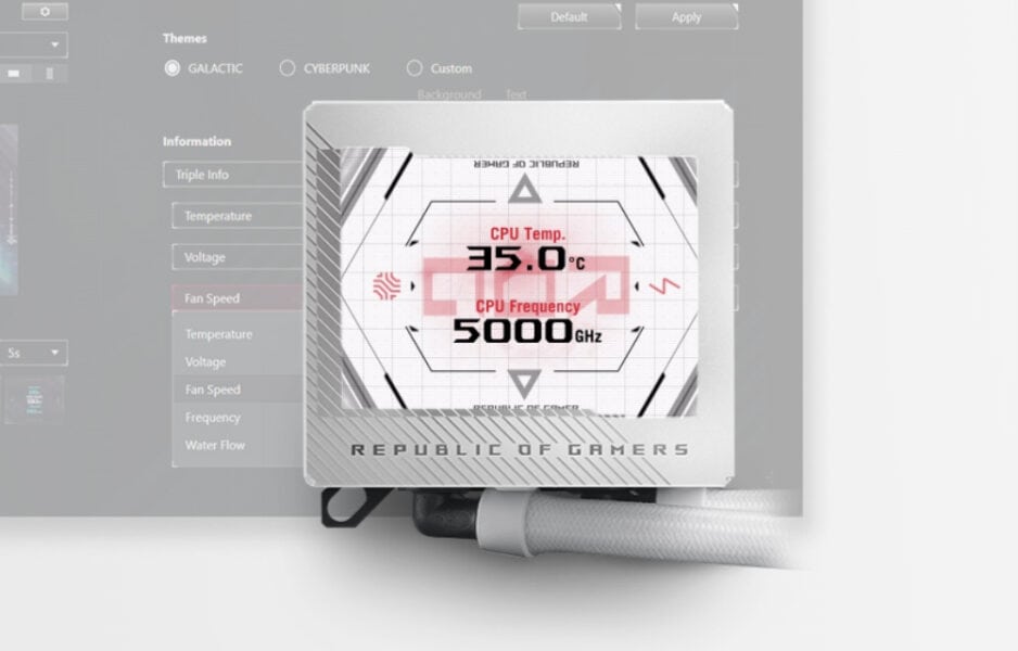 ROG RYUJIN III WB White Edition ASUS ROG Ryujin III WB White Edition İşlemci Soğutucu Blok H5