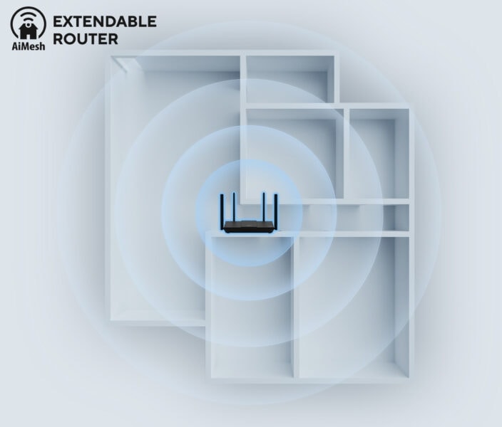 RT-BE50 ASUS RT-BE50 Router H8