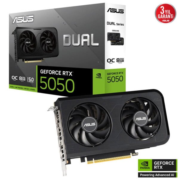 Asus Dual Geforce Rtx 5050 Oc 8gb Gddr6 128 Bit Dlss 4 Ekran Karti 2