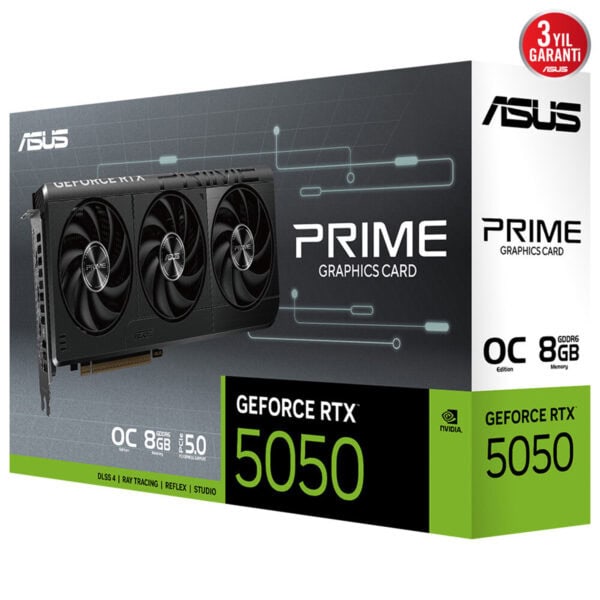 Asus Prime Geforce Rtx 5050 Oc 8gb Gddr6 128 Bit Dlss 4 Ekran Karti 17