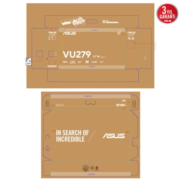 Asus Vu279cfe G 27 Inç 100hz 1ms Full Hd Adaptive Sync Ips Monitör 9