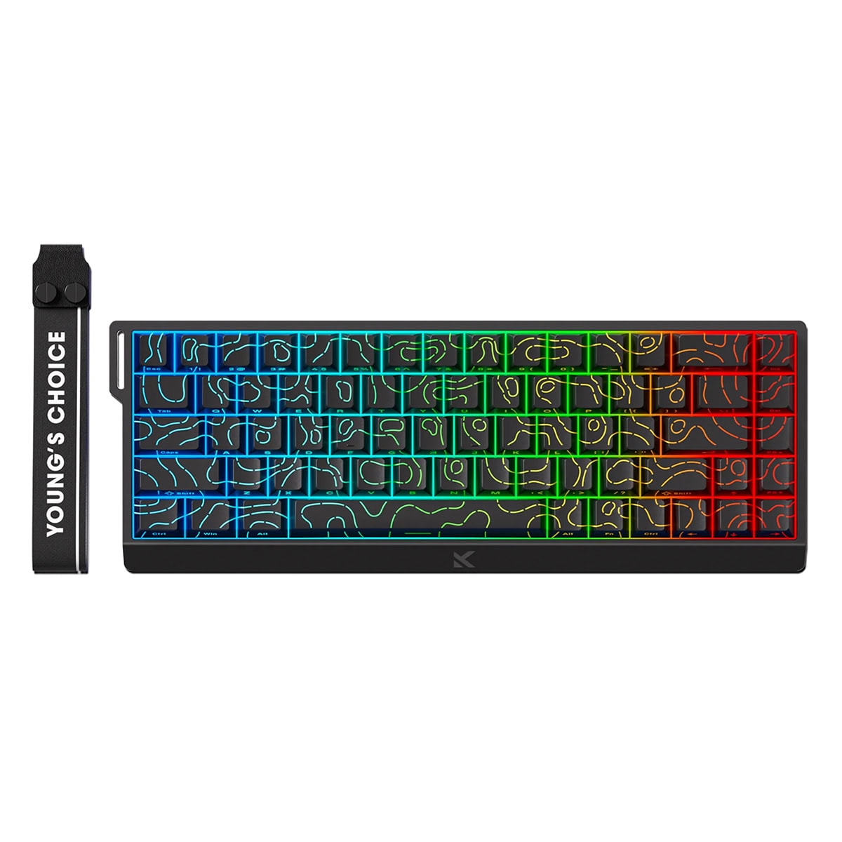 Mchose Ace68 E Sport Black Topographic E Hall Effect Uranus Manyetik Switch Esports Rgb Hotswap Mekanik Gaming Klavye Mc Ace68 20 1