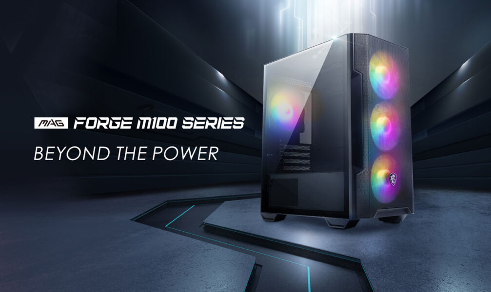 MSI MAG FORGE M100R WHITE ARGB Gaming Kasa H1