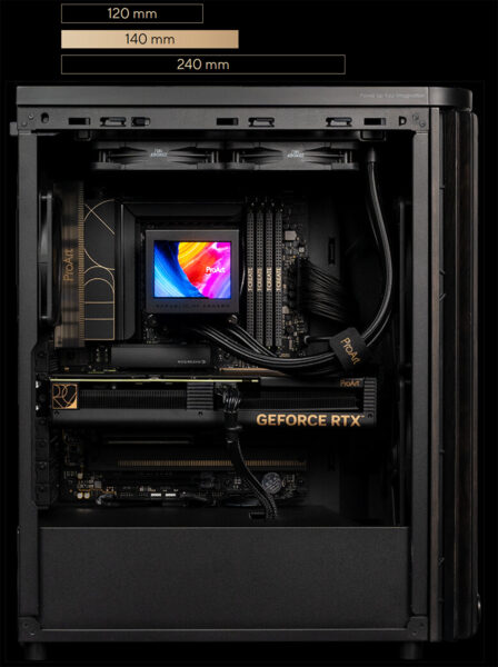 ASUS ProArt PA401 Metal Panel Siyah ATX Gaming Kasa h12