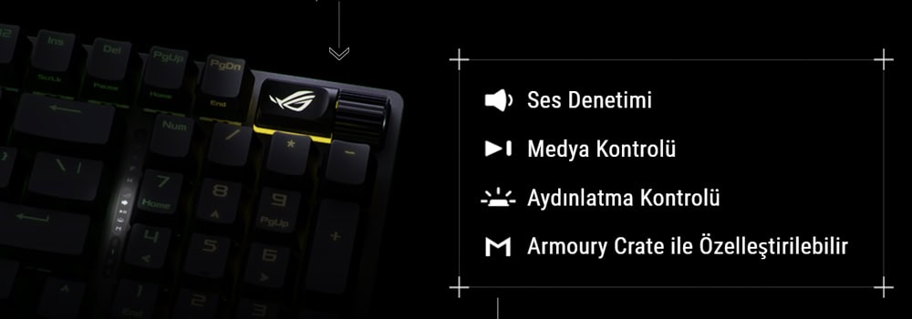 ROG Strix Scope II 96 Wireless ASUS ROG Strix Scope II 96 Beyaz NX Snow Switch Mekanik Gaming Klavye h17